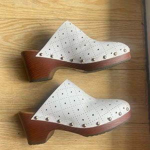 Aerosoles and Martha Stewart white clogs